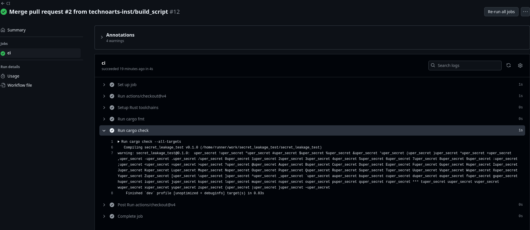 merged ci