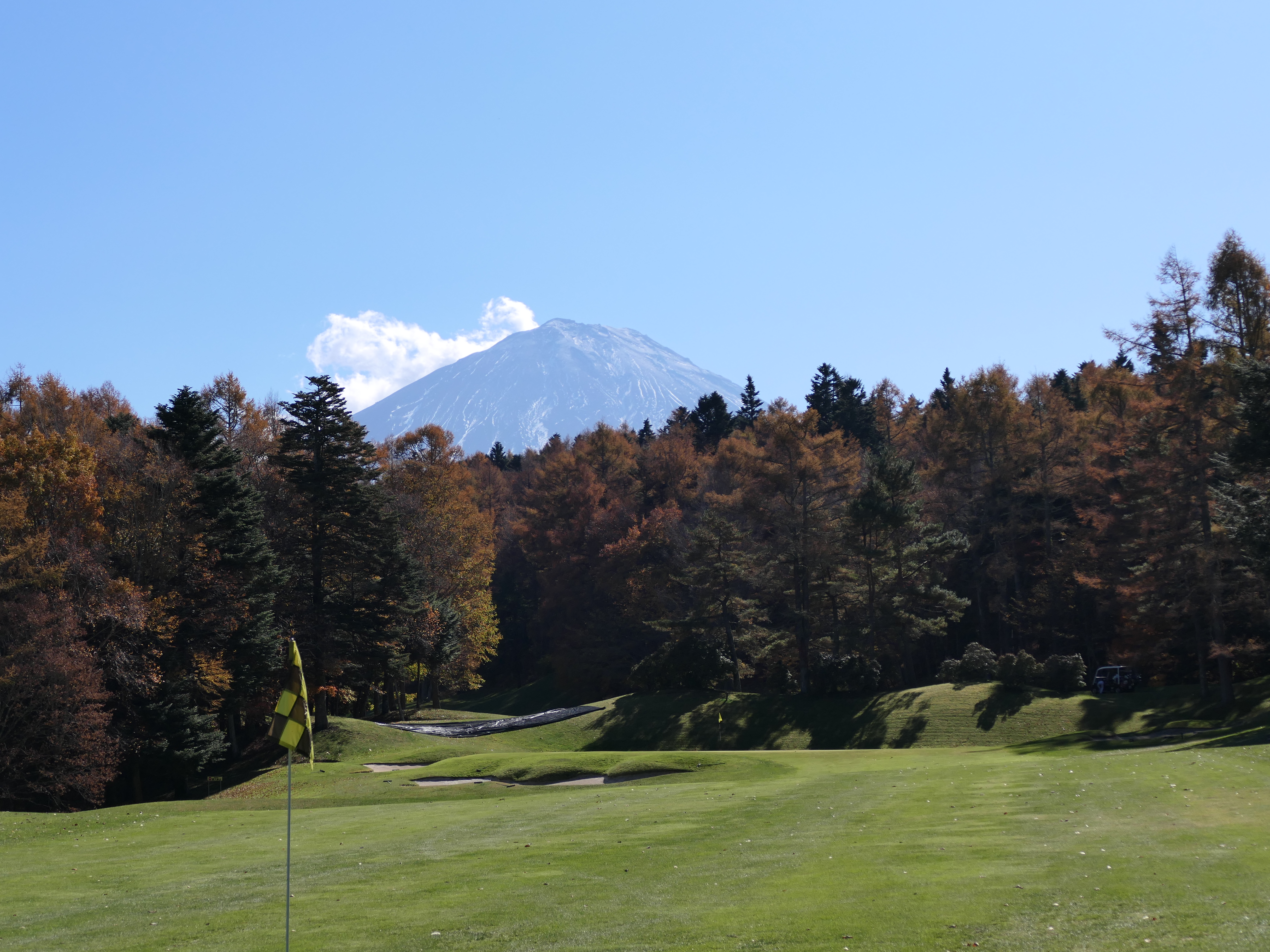富士山の見えるゴルフ場